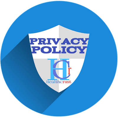 privacy policy image with healthcrust.com logo.