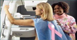 Taking a mammogram nearby