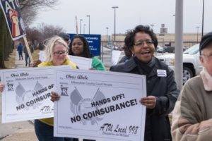 protesters demanding for no coinsurance