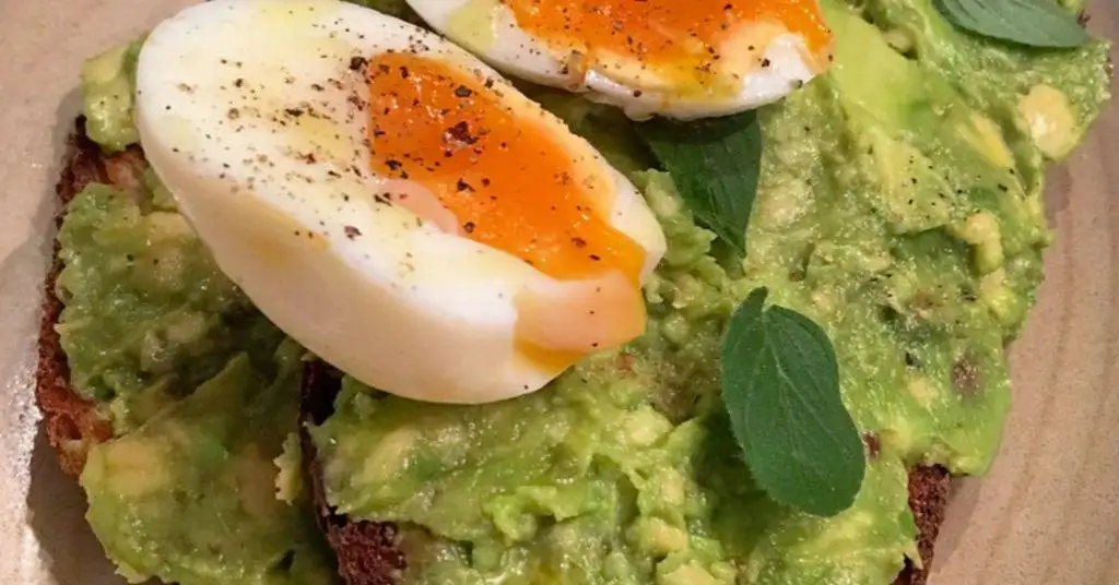 eggs with avocado toast