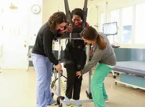 Treatments for hemorrhagic stroke. 5 Walking re-education after stroke.