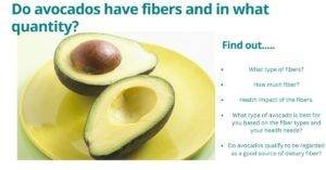 Do avocado have fiber: a cut avocado in a saucer.