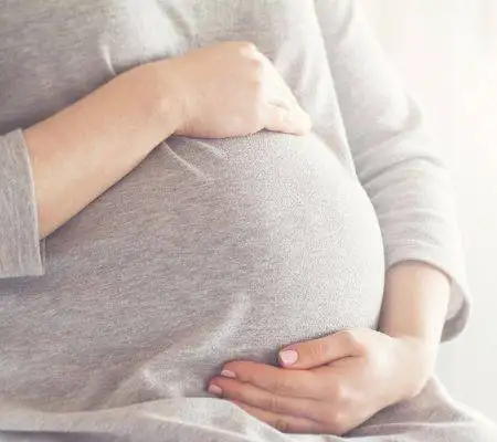 A pregnant woman